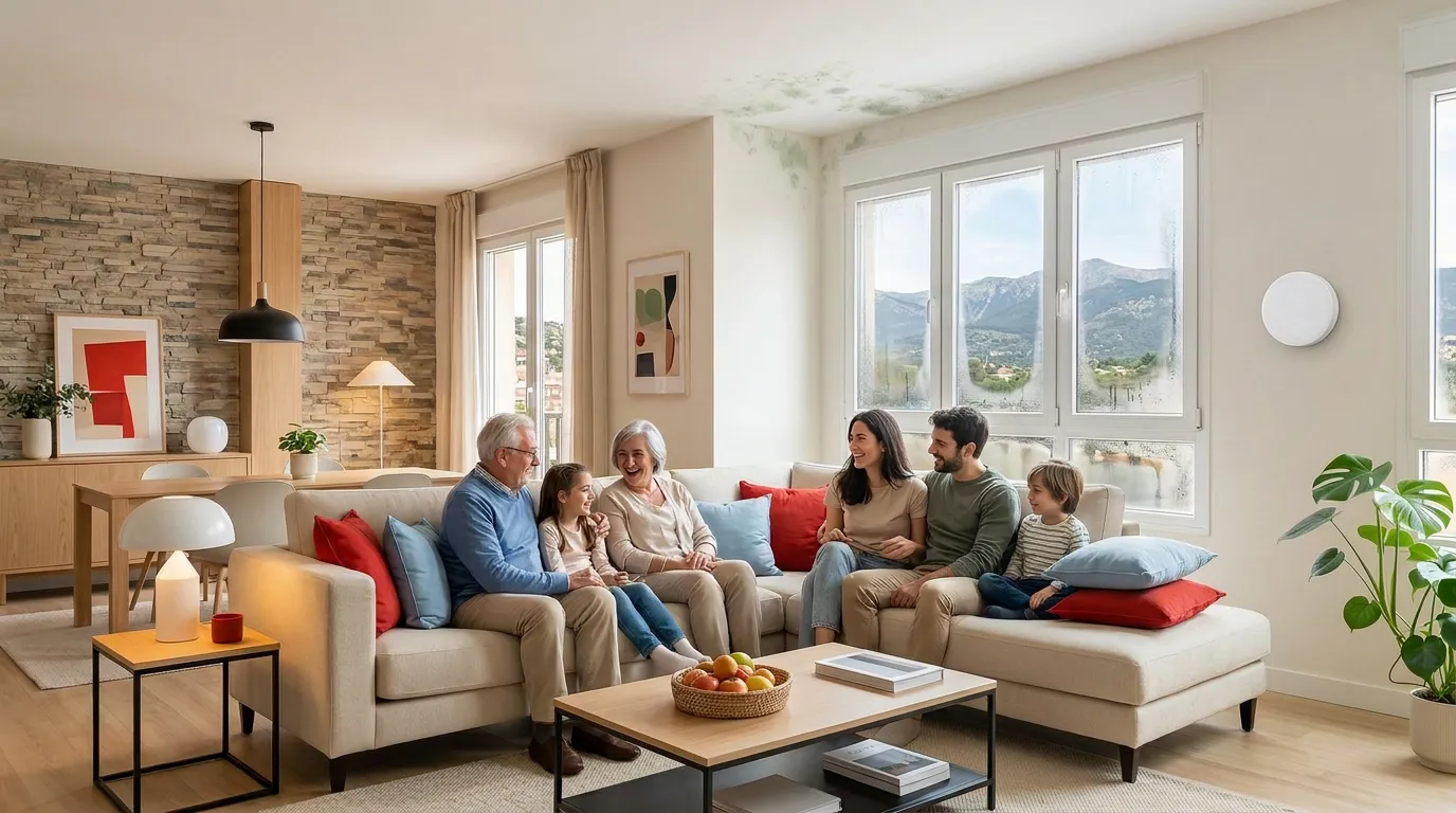 Humedad por condensación y moho en vivienda